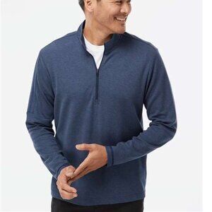 Adidas A554 3-Stripes Quarter-Zip Sweater Size L (New)